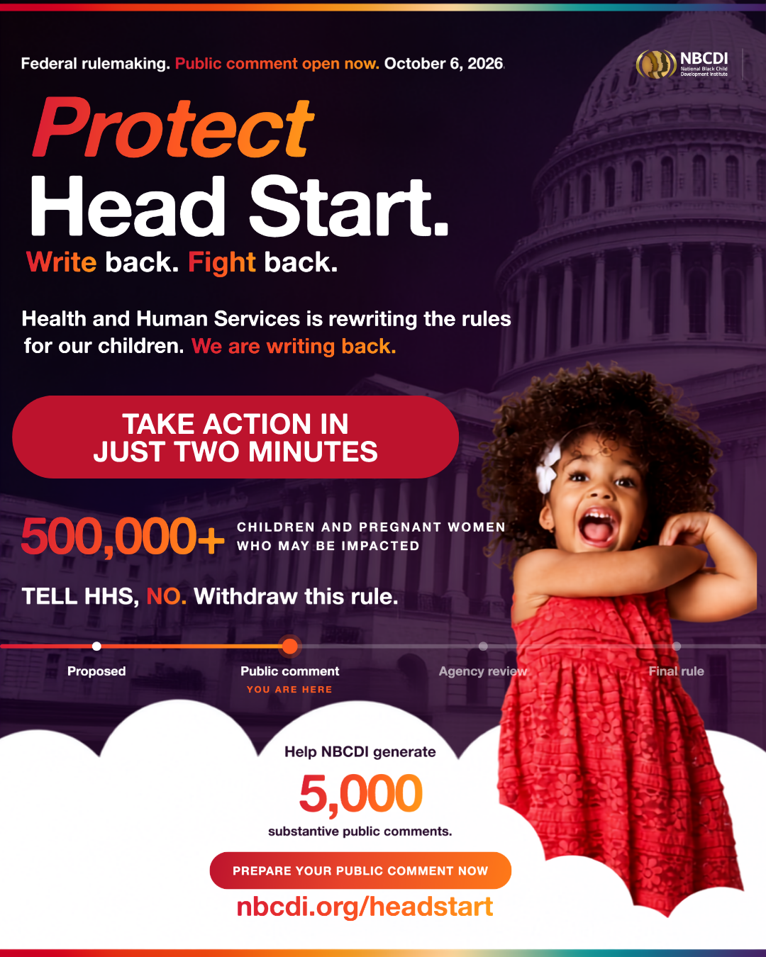 Protect Head Start social flyer